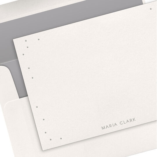 Dots Scatter Letterpress Flat Note Cards